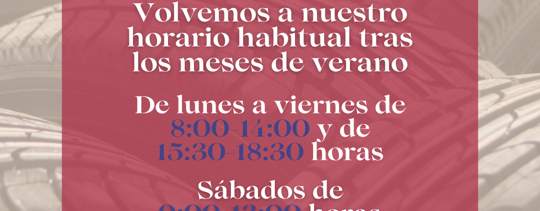 Nuevos horarios